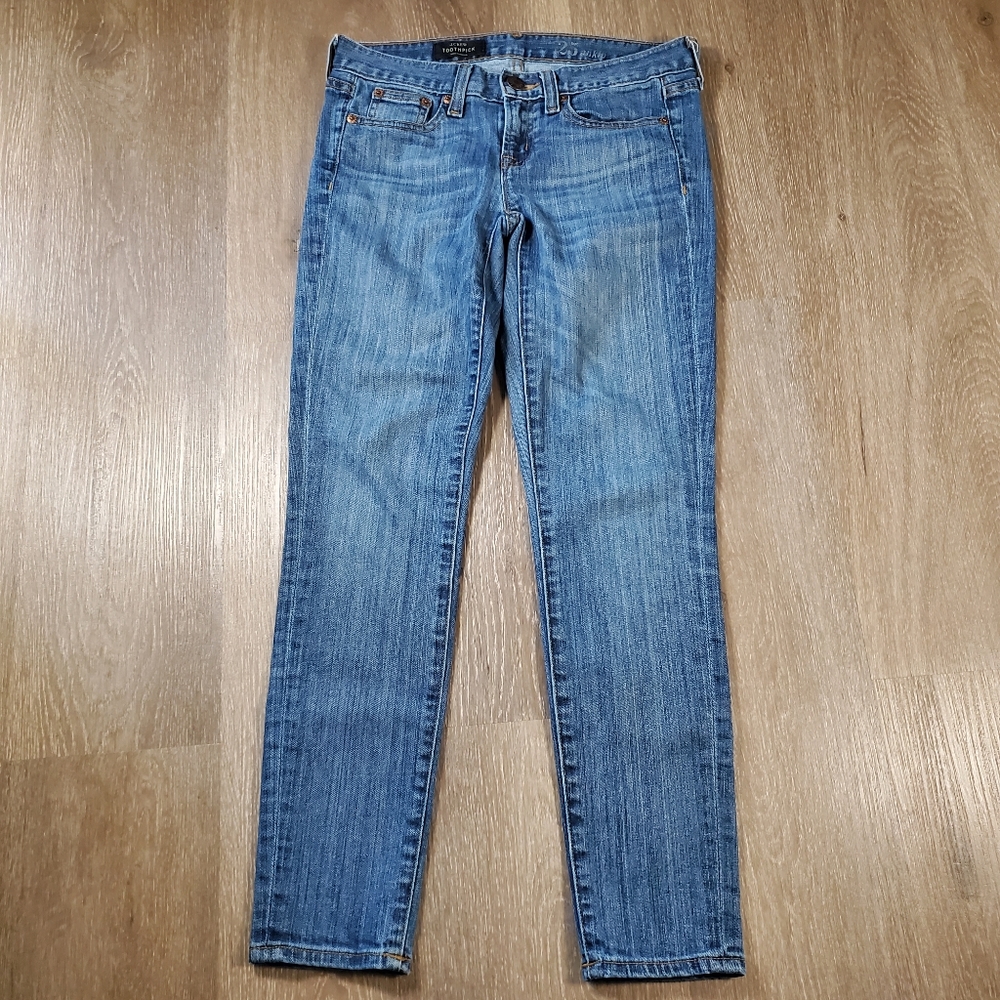 J. Crew Toothpick Ankle Jeans 25